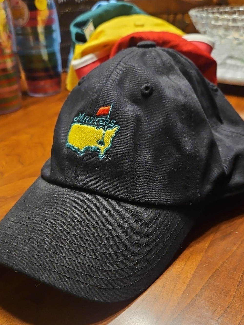 Masters Black Hat with Yellow Logo